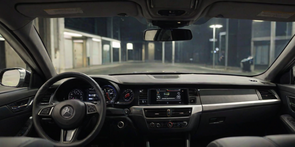 inside car background