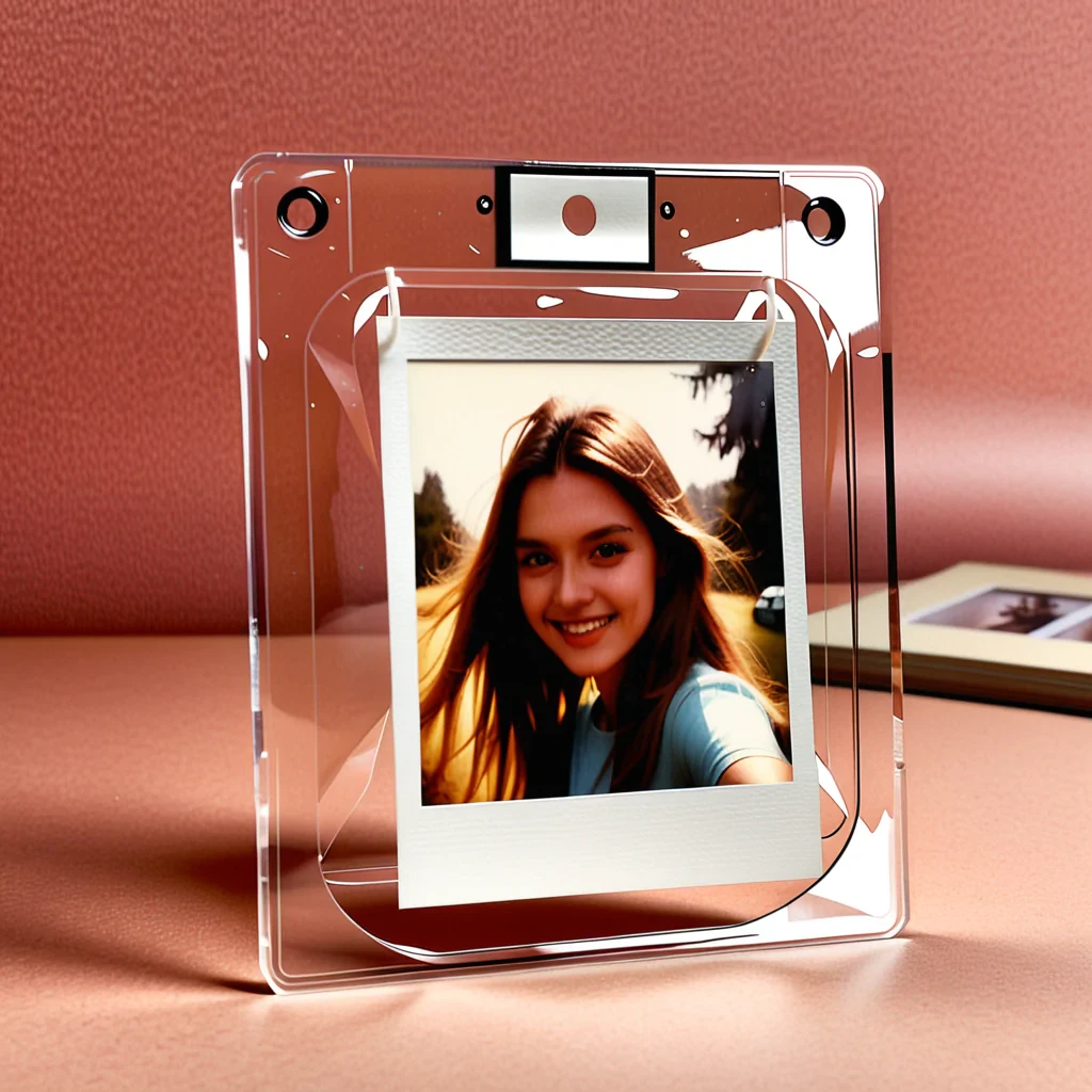 transparent polaroid frame