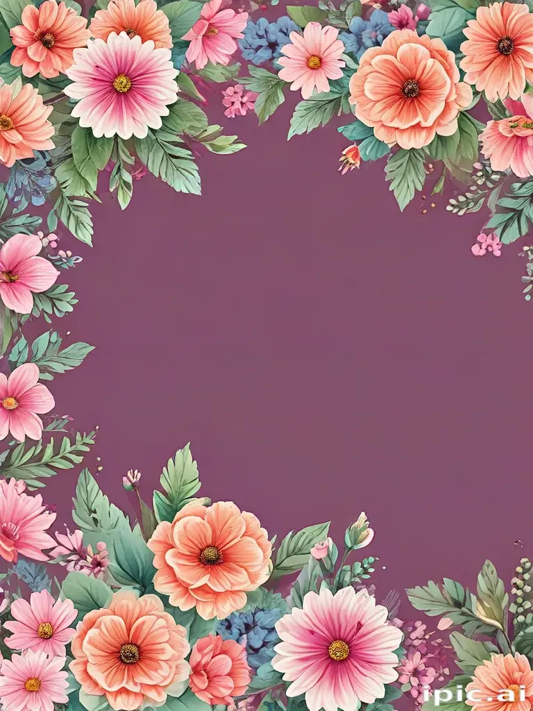clipart borders flowers