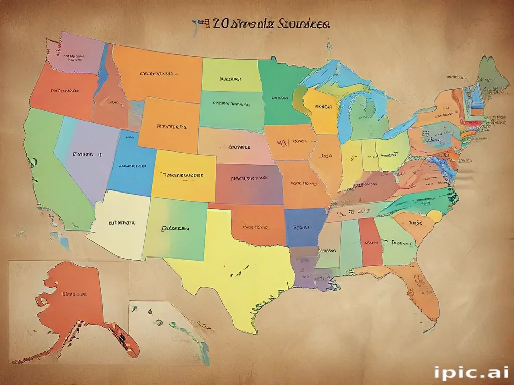 usa map states