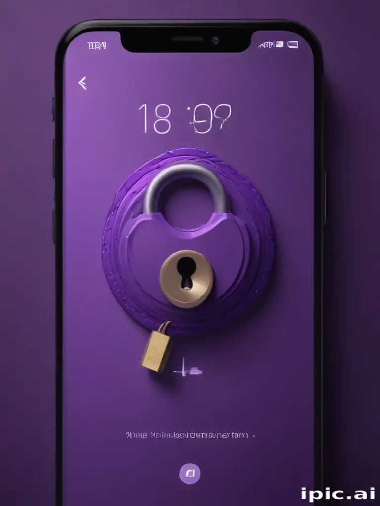purple lock screen