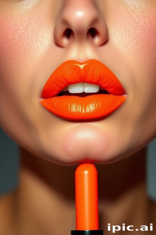 Electric Neon Tangerine lip color delivers a vibrant, attention-grabbing orange hue that brightens the complexion and adds a pop of color to any outfit
