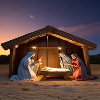 free christmas nativity scene