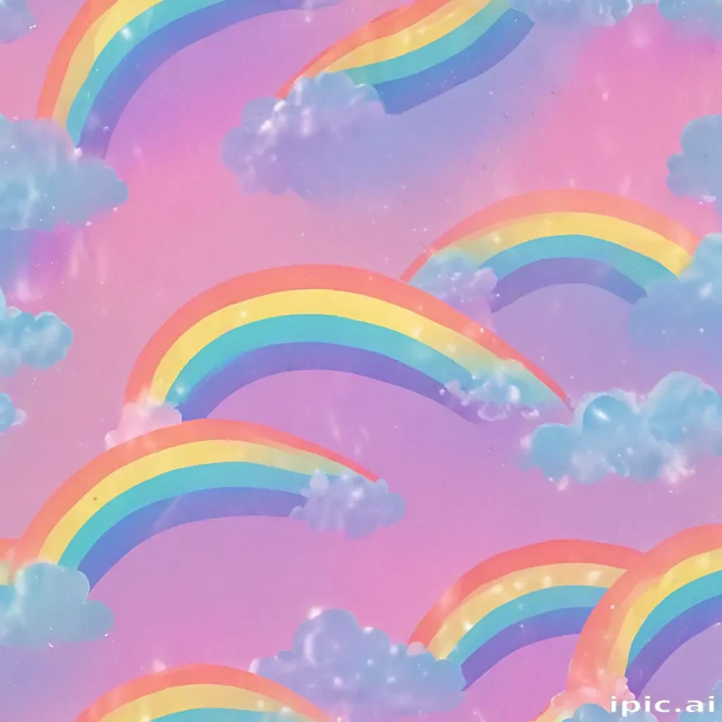 aesthetic rainbow wallpaper