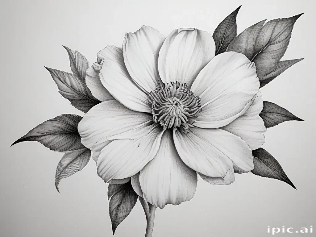 flower drawings pencil