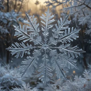 transparent snowflakes