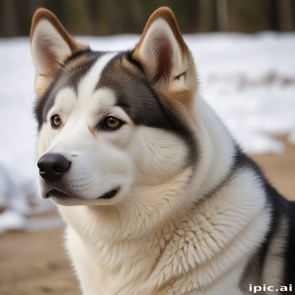 alaskan husky shepherd