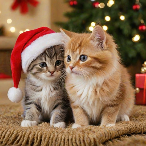 merry christmas cats images