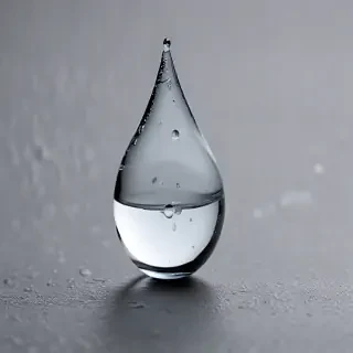 transparent water drop