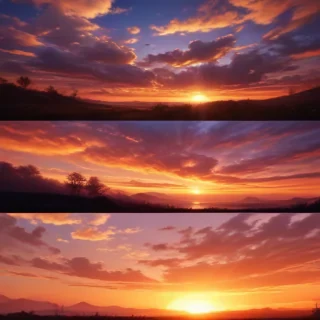 cute sunset backgrounds