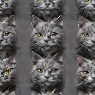 grey cat