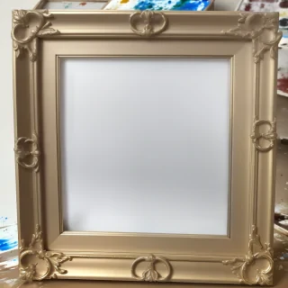 painting frame transparent