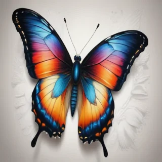 picture of butterfly drawing
