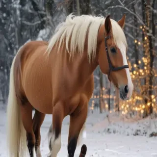 pictures of christmas horses