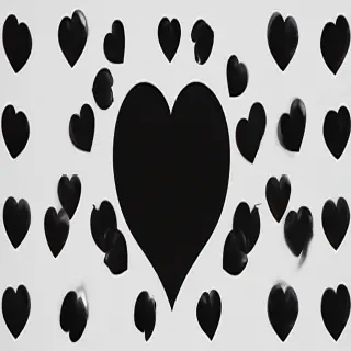 black heart aesthetic