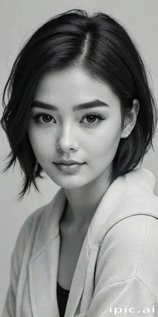 black and white cute