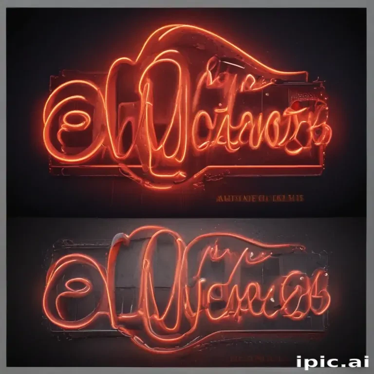 neon sign mockup