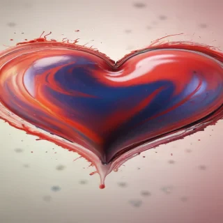 blurred heart