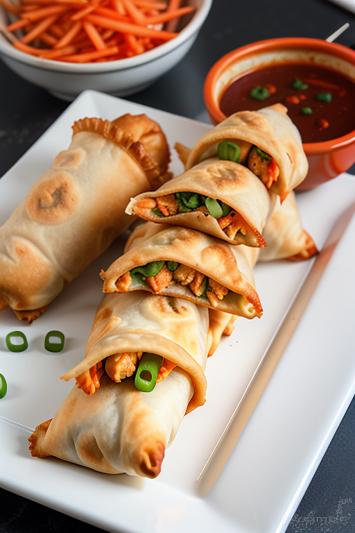 buffalo chicken egg rolls air fryer