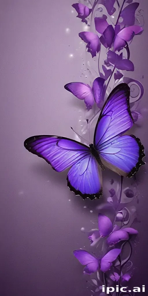 purple butterfly images