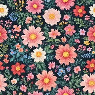 pixel flowers