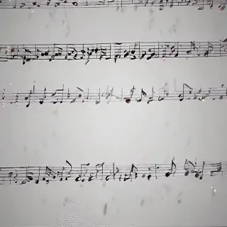 transparent music notes