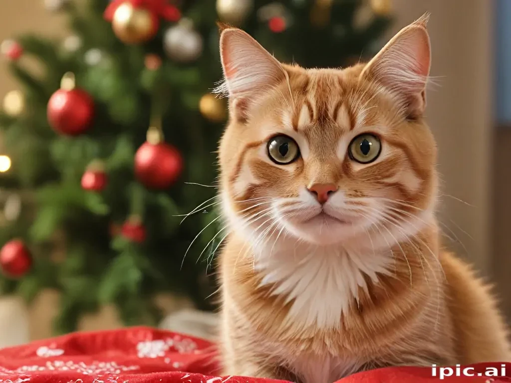 pictures of cats for christmas