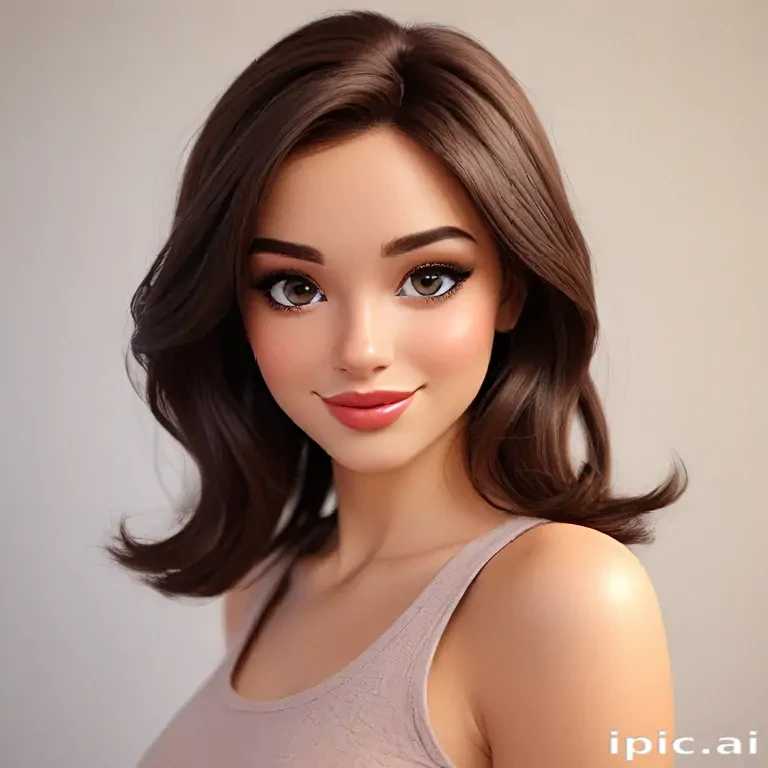 brunette cartoon characters