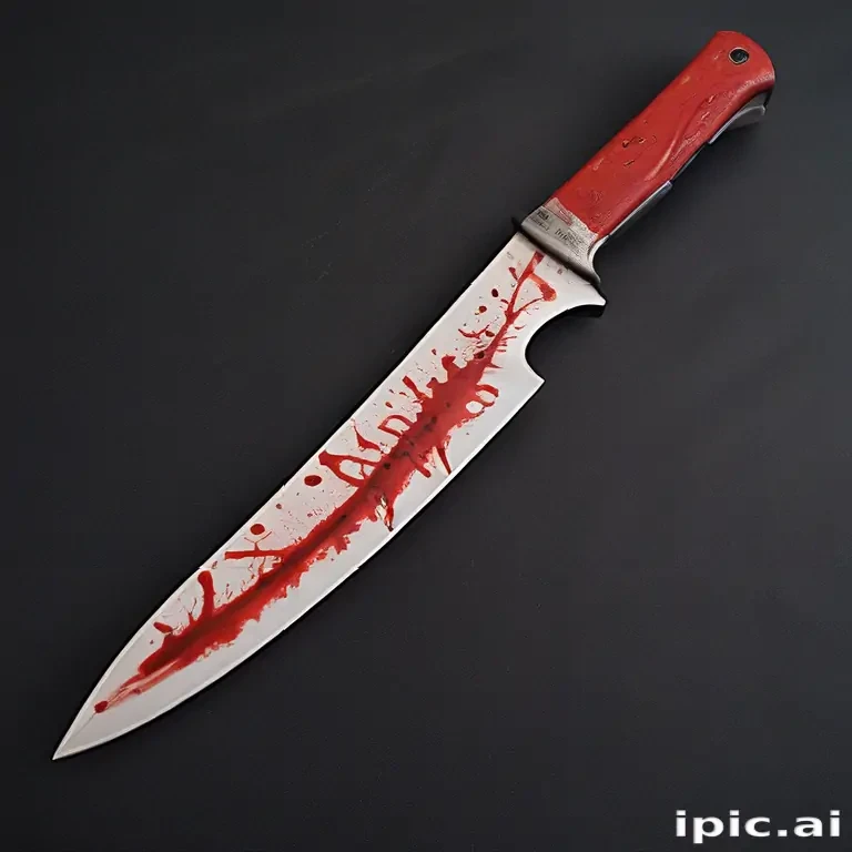 bloody knife aesthetic