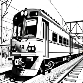 train drawing