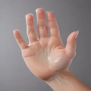transparent prayer hand