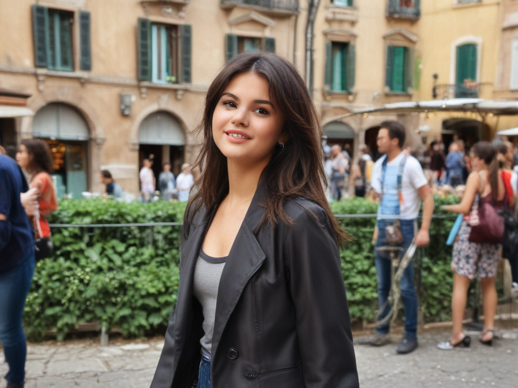 selena gomez in italy