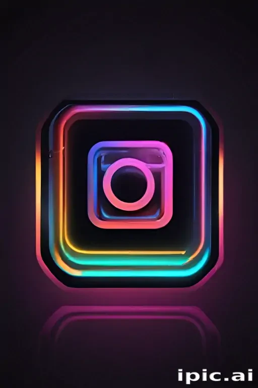 neon instagram logo