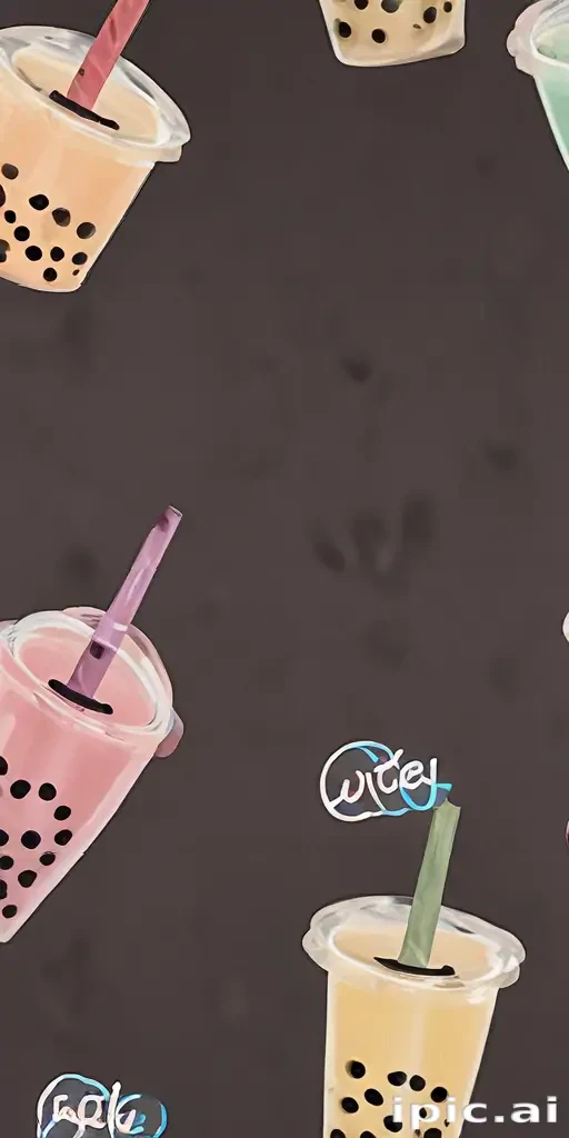bubble tea background