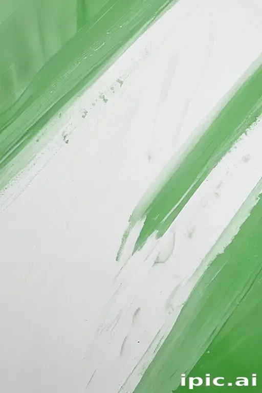 white and green background