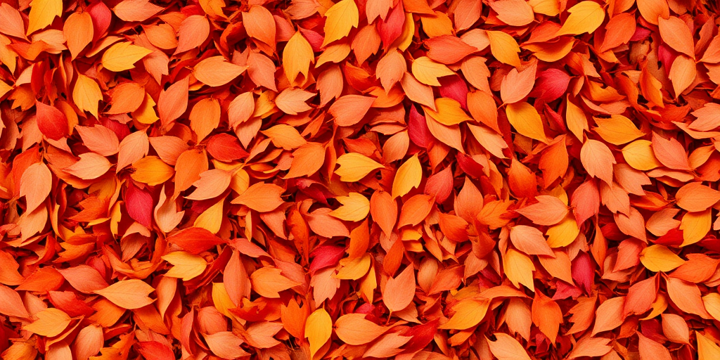 Autumn Leaves Tumble displays a captivating mix of warm reds, oranges, and golden browns in a layered shag cut that mimics falling autumn foliage