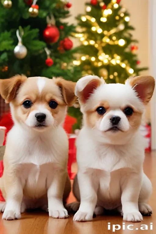 cute christmas dogs