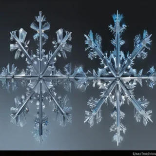 transparent snowflakes
