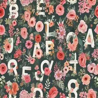 floral letters