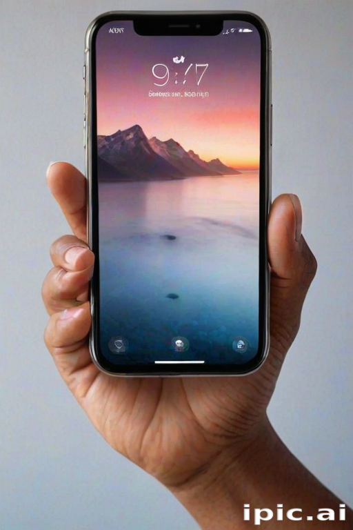 hand holding a phone