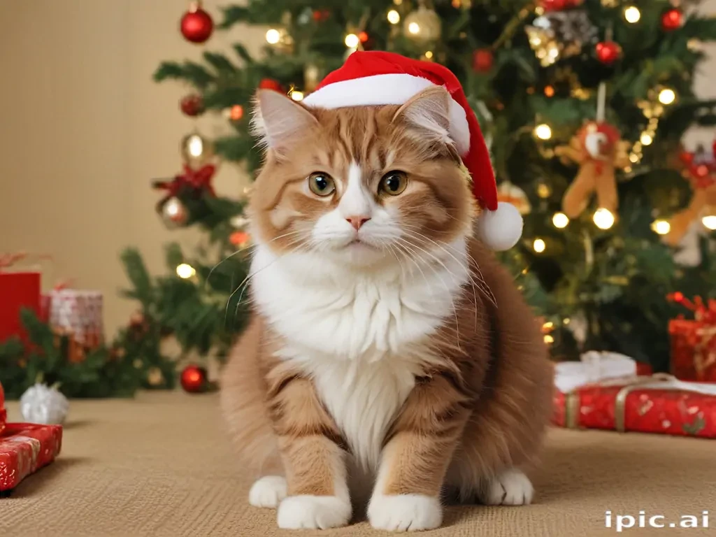 christmas images cats