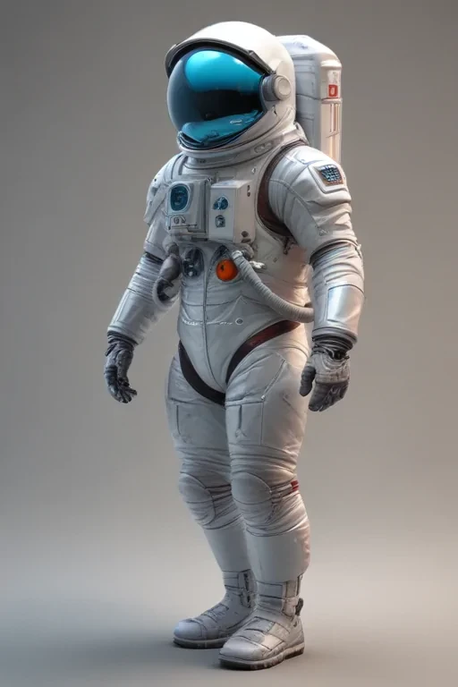 cartoon transparent astronaut suit