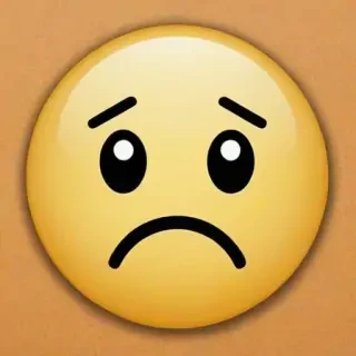 sad face emoji