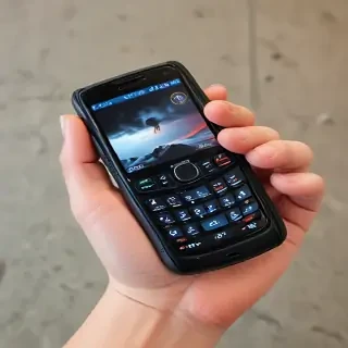 hand holding cell phone