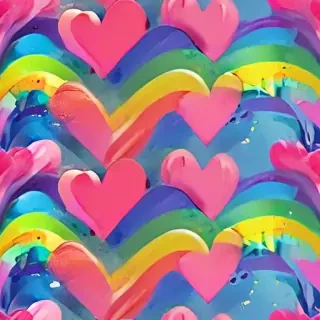 rainbow heart png