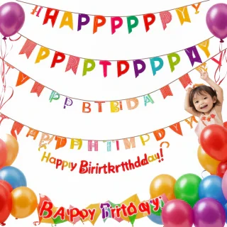 happy birthday banner png