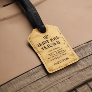 clothing tag mockup