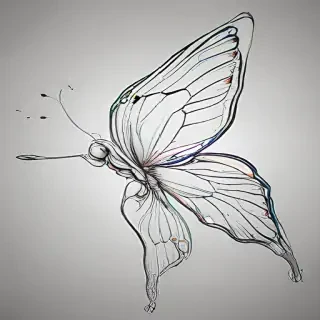 butterfly drawing outline
