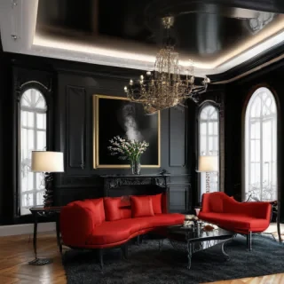 black wallpaper cute