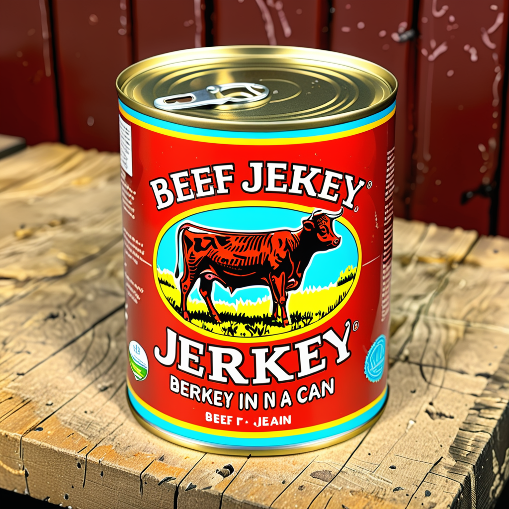 beef jerkey in a can